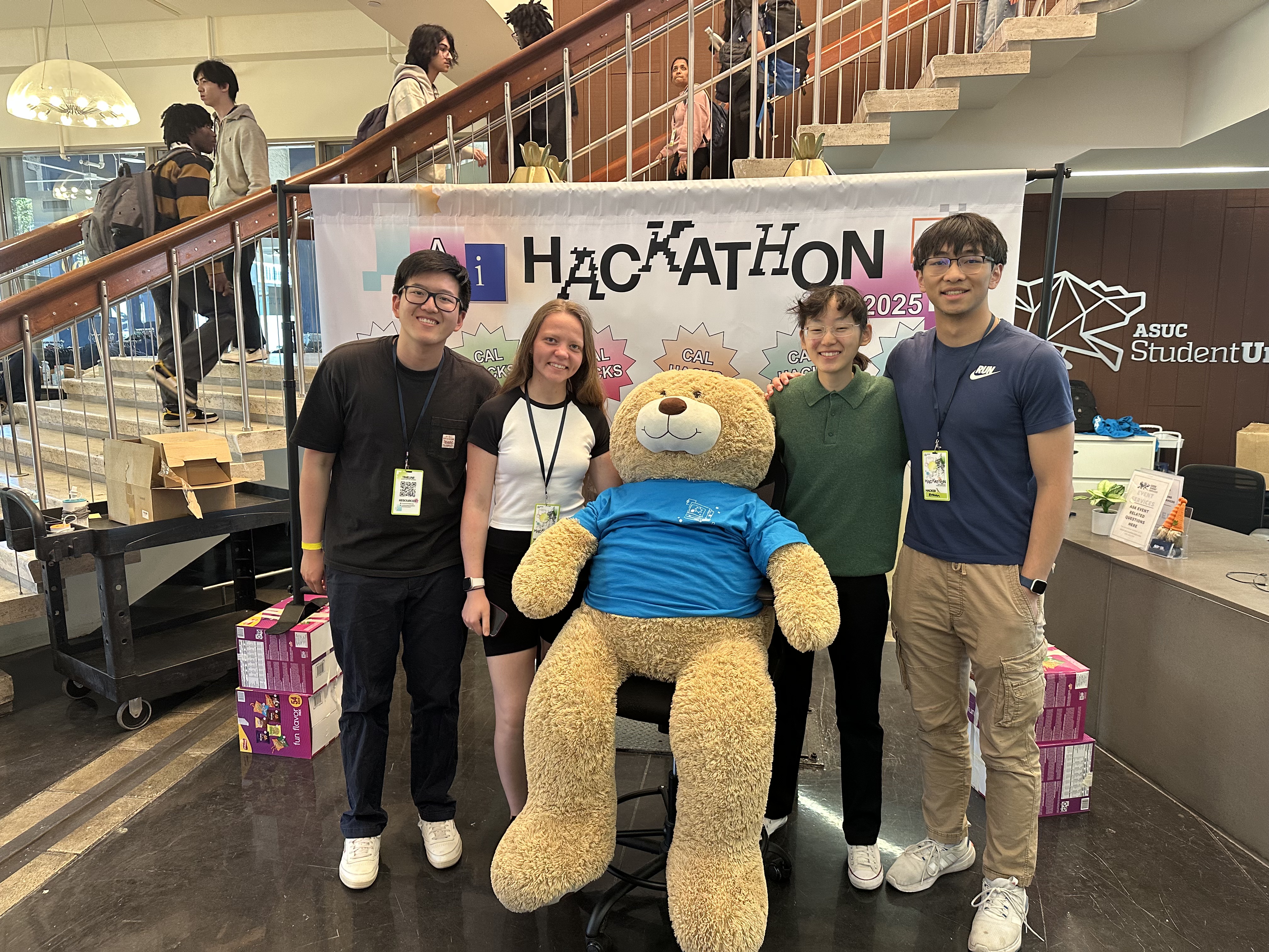 Team photo from Berkeley AI Hackathon 2025